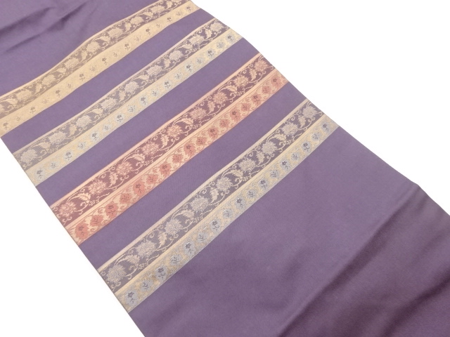 JAPANESE NAGOYA OBI / WOVEN FLOWER ARABESQUE